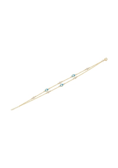 Diamond Line - Gülaylar - Sarı Altın 14 Ayar Fatma Ana Eli Bile Standart N11.21836 Sarı Altın
