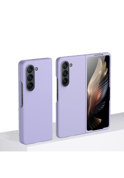 Microcase Samsung Galaxy Z Fold 7 İle Uyumlu Mat Yüzey Sert Plastik Kılıf - Al8848 Mor