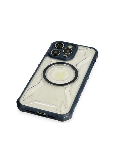 Newface Apple iPhone Uyumlu 12 Pro Kılıf Prag Magneticsafe Kapak Semeglbl - 69 - Lacivert