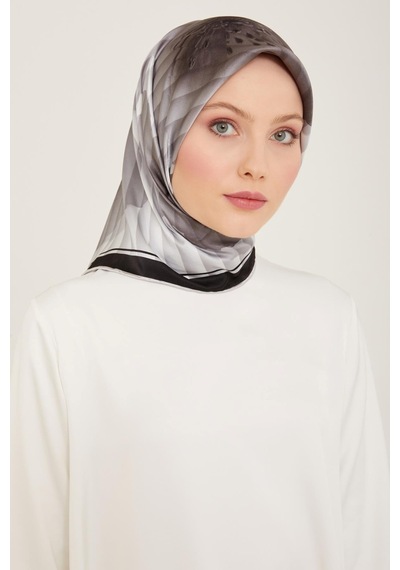 Armine Sura İpek Eşarp Nostalji Sura 9100d-07 Siyah-07