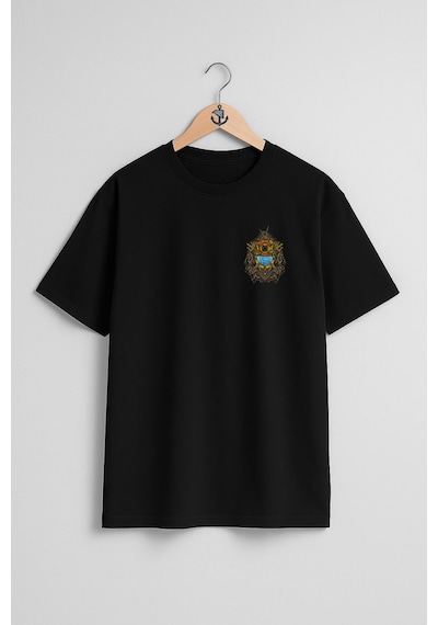 Bahriyeli Collection Oversize Dalgıç Antique Diving Helmet Cep Ve Sırt Tasarımlı Unisex T-shirt SIYAH