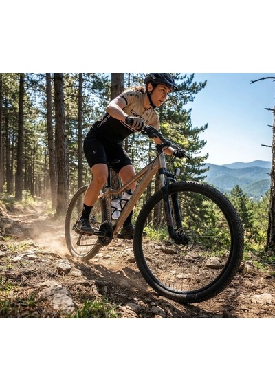 Carraro Speed 721 Hd Fren 21 Vites 27,5 Jant Dağ Bisikleti Bronz Kahverengi Gümüş 41 Kadro
