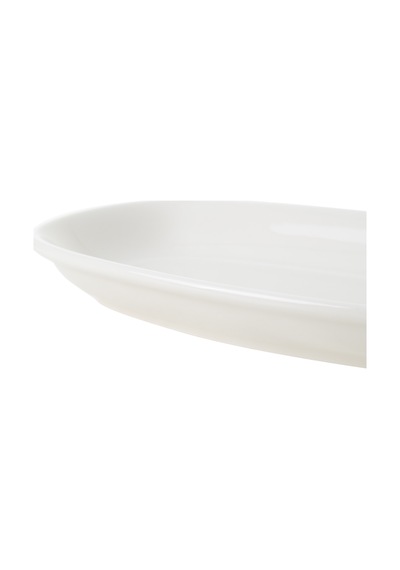 Mudo Home Natura Kayık Tabak 25cm Beyaz