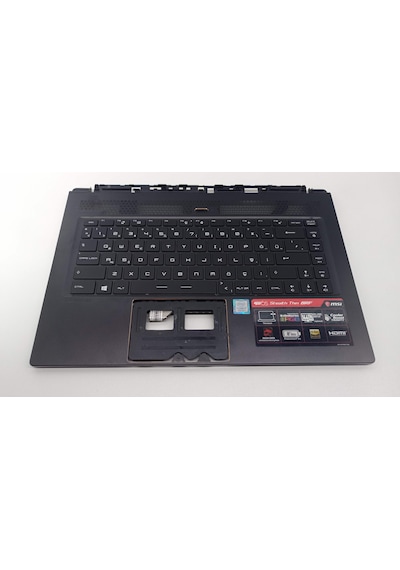 Msı Gs65 Stealth Thin 8rf Üst Kasa Klavye Siyah Rgb Var