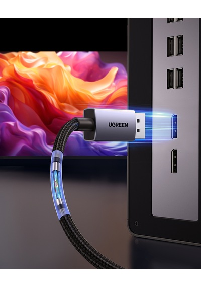 Ugreen Displayport 16k 60hz Male To Male Örgülü Kablo 1m, 55567 -