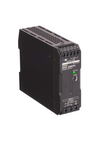 Omron S8VKG06024 Kitap Tipi Güç Beslemesi Pro 60 W 24VDC 2.5 A DIN Ray Montajı