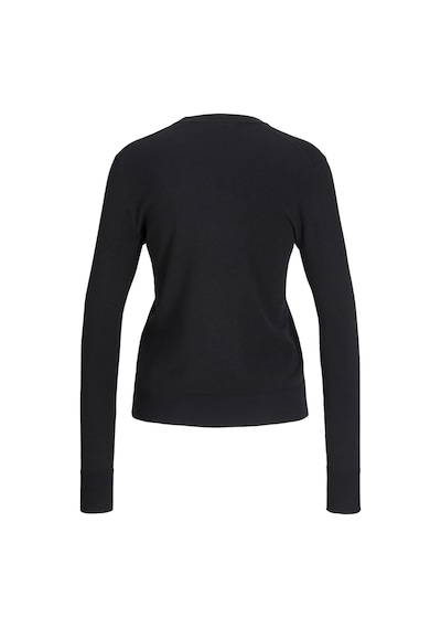 Jack & Jones Kadin Bisiklet Yaka Uzun Kollu Kazak - Cara 12255368 Black Kırmızı