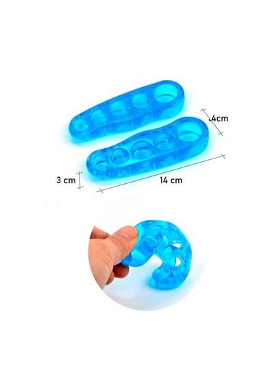 Ayak 5 Parmak Ayırıcı Şekil Düzeltici Aparat Deluxe Pampered Toes Silikon 5 Parmak Ayraç