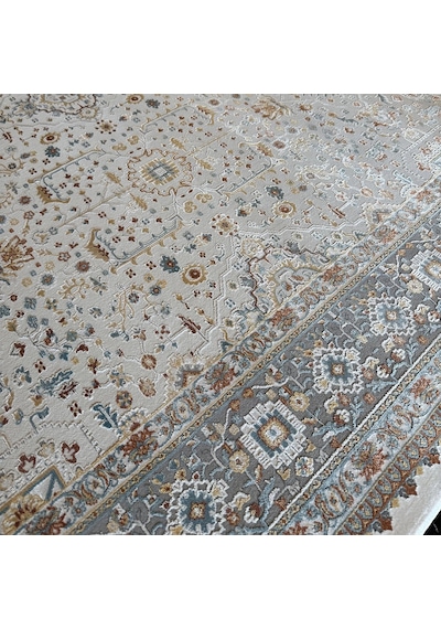 Sanat Halı Lagos 4100 A.gri Klasik Salon Halısı Renkli