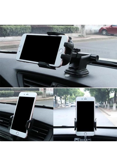 Telefon Tutucu Araç Otomatik Klipsli Araba Telefon Tutucu Ayarlanabilir Cam Ve Torpido Için Yüksek Kalite Tutucu Diğer