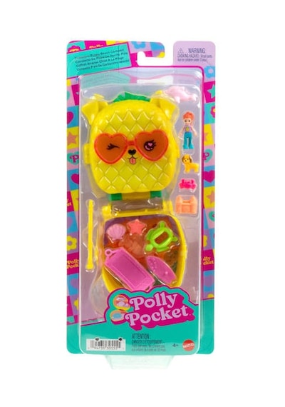 Polly Pocket - Ananas Köpekçik Plajı Mini Oyun Seti