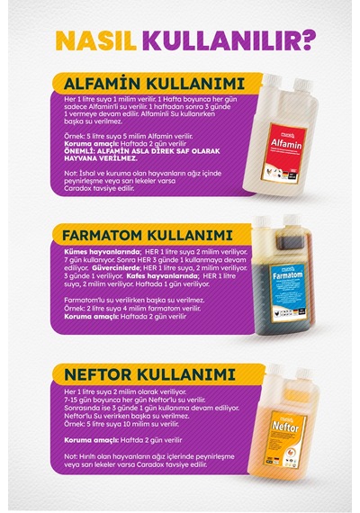 3lü Set Farmatom Vitamin + Alfamin + Neftor Hırıltı Seti - 500 Ml