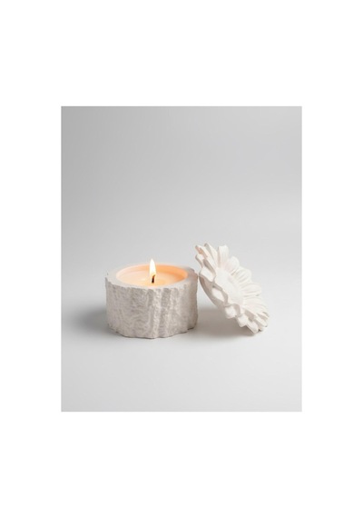 Rustic Ayçiçeği Kapaklı Tealight Mumluk, Özel Hediyelik Beyaz