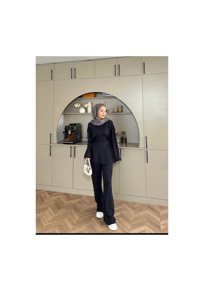 Unika Boutique More Taşlı İkili Takım Lacivert