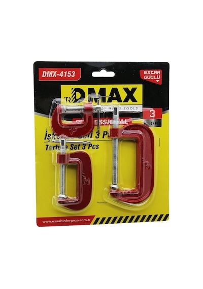 Hubrendy Çer 3pcs Mini İşkence Mengene Seti Çelik Karbon 25-50-75mm
