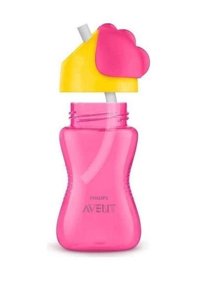 Philips Avent Desenli Pipetli Bardak 300 Ml Kız 12M+ Pembe