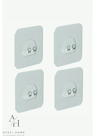 Atacı Yedek 4 Adet Süper Güçlü Yapışkanlı Sticker Şeffaf