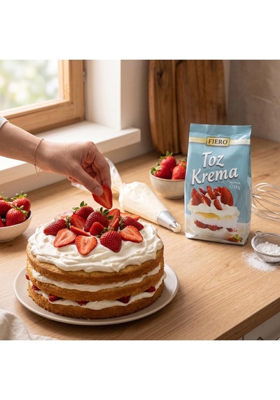 Fiero Pastacılık Tozu Toz Krema & Patiseri 1 Kg 10 Adet