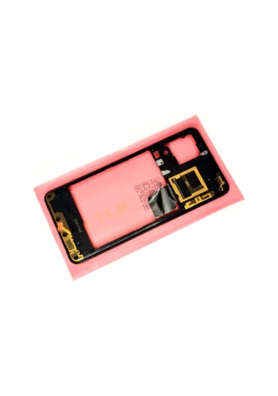 Samsung Galaxy A22 A225 4g Uyumlu Full Kasa Arka Kapak Batarya Kapağı - Siyah Çok Renkli