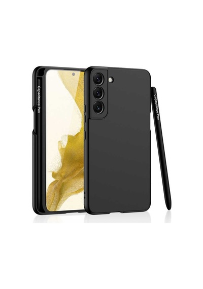Samsung Uyumlu GalaxyS22 Kılıf Celikaksesuar Kalemli Kıpta Kılıf Siyah