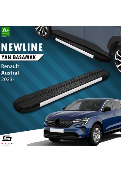 S-dizayn Renault Austral Newline Aluminyum Yan Basamak 183 Cm 2023 Üzeri