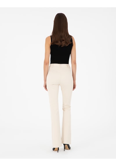 Pierre Cardin Kadın Ekru Pantolon Kanvas-chino 50292885-vr019 Ekru
