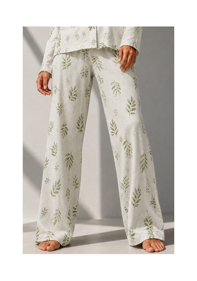 Fit Women Kadın Uzun Kol Pamuklu Çağla Yeşili Pijama Takımı