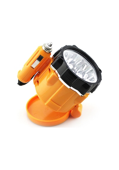 12v Mini Araç Işıldak Spot Mıknatıslı Turuncu