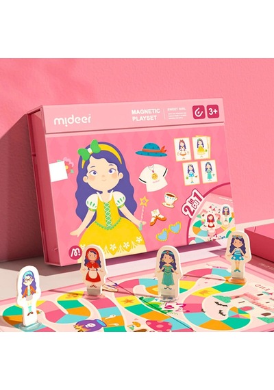 Manyetik Puzzle Şirin Kız Çok Renkli