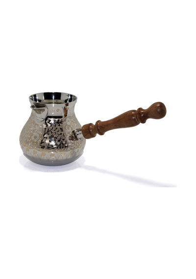 5 Adet Pirinç Cezve 5'' İnç Kahve Cezvesi, Ibrik, Brass Cezve, Turkish Coffee Pot Altın