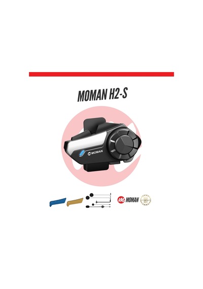 Moman H2s Motosiklet İnterkomu Çift Kanallı