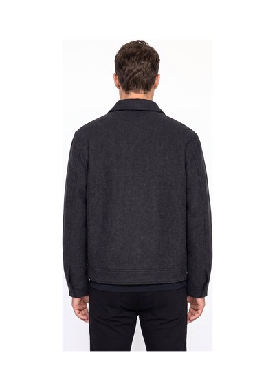 Fabrika Antrasit Erkek Slim Fit Diyagonal Gömlek Yaka Mont F6wm-mnt 2109 Antrasit Melanj