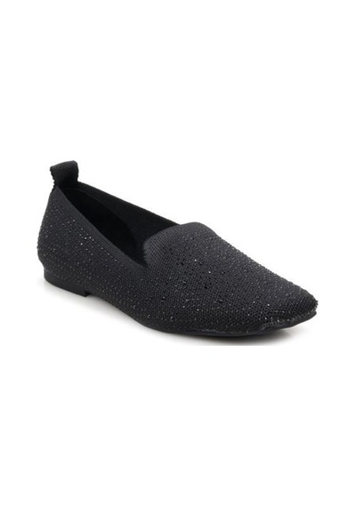 Pierre Cardin Papuçcity Sprs 03401 Kadın Günlük Keten Taşlı Babet Sıyah