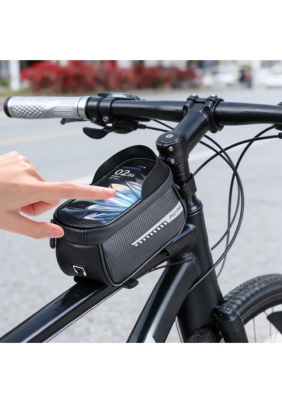 Go Des Gd-hd103 Telefonluklu Su Geçirmez Bisiklet Çantası 1.5 Litre Siyah