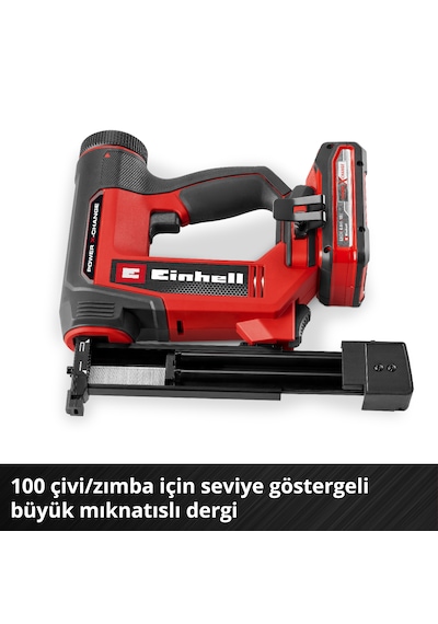 Einhell TE-CN 18/32 Li, Akülü Zımba/Çivi Çakma Seti (2,5 Ah Akü ve Şarj Cihazı Dahildir)