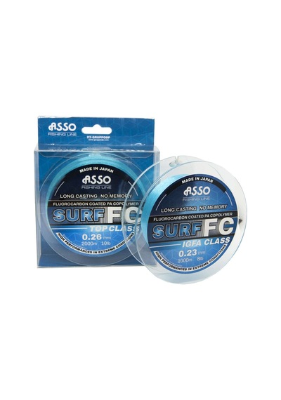 Asso Surf Fc Coated Copolymer 1000mt Long Casting No Memory Blue Standart - 0.30 Mm