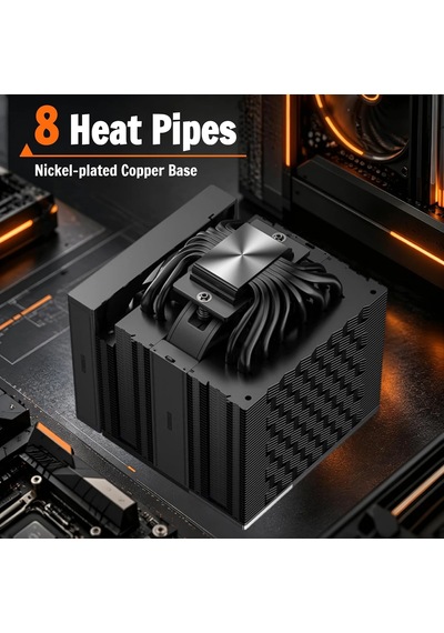 Cps Rz820 Cpu Hava Soğutucu, Dört 8mm Ve Dört 6mm Isı Borulu 290w Tdp Çift Kule Soğutucu, Çift Pwm Fan, Intel Lga Diğer Cps Rz820 Cpu Hava Soğutucu, Dört 8mm Ve Dört 6mm Isı Borulu 290w Tdp Çift Kule Soğutucu, Çift Pwm Fan, Intel Lga Diğer