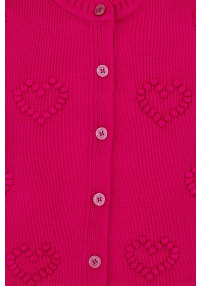 U.s. Polo Assn. Kız Çocuk Fuşya Hırka Triko 50316277-vr023 Fusya