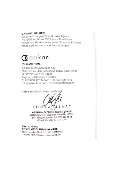 Citizen Erkek Kol Saati Ca4500.91x Metal