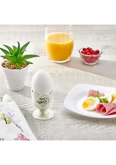 6 Adet Yumurta Masa Sofra Sunumluk Açık Ahşap