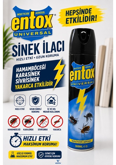 Sivrisinek - Karasinek - Hamamböceği - Yakarca İlacı Ve Kovucu 300 Ml