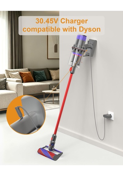 Dyson V10 V11 V12 V15 Sv12 Sv14 Sv15 Sv16 Sv20 Sv22 Cyclone Absolute Animal Motorhead Akülü Elektrikli Süpürge İçin 30,45v Dyson Şarj Kablosu Güç Kaynağı Şarj Cihazı Elektrikli Süpürge Adaptörü