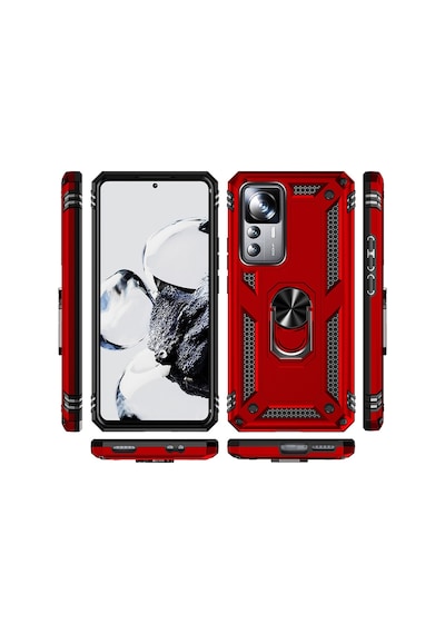 Xiaomi Mi 12T Pro Kılıf Zore Vega Yüzüklü Standlı Zırh Kılıf