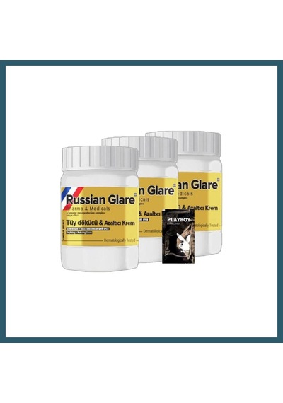 Bezos Rusian Glare Tüy Kremi Nano 3 Adet X 50 Ml Rus Merhemi + Yanında Jel Ob