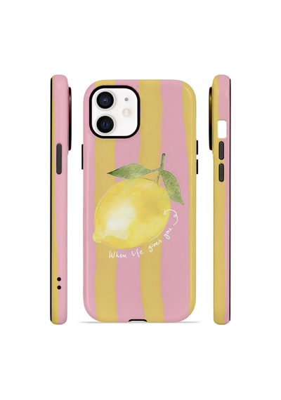 Apple iPhone Uyumlu 11 Vorian Çift Katmanlı Magsafe Kılıf Pink Lemon Muse
