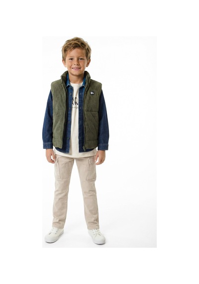 Xo Kids Erkek Çocuk 4lu Alt Üst Takım 3-8 Yaş 2779 Haki