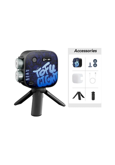 Photoolex Black Samurai Tofu Rgb Led Video Işığı - Tofu-bs