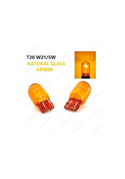 Fardoktoru Opel Corsa D Turuncu Gündüz Farı Ampulü Flsher T20 W21 5W