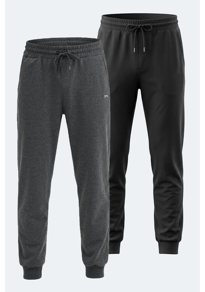 Slazenger Onıonıx 2 Li Set Erkek Eşofman Altı Siyah - Koyu Gri