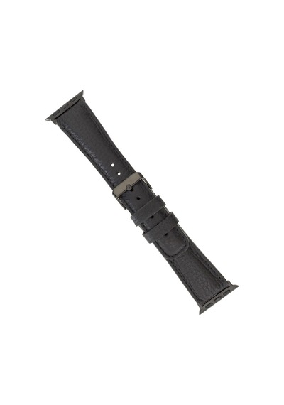 Apple Watch Uyumlu Deri Kordon 42-44-45mm Fl1 Siyah Diğer
